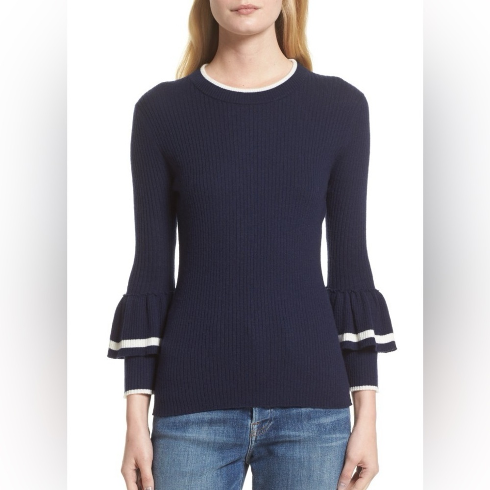 FRAME L Ruffle Sleeve Top